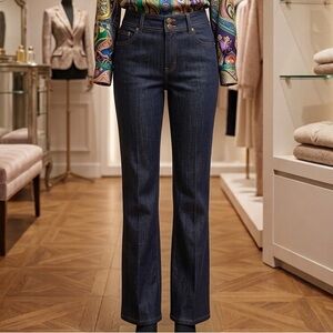 Classic Straight-Leg Jeans in Dark Indigo